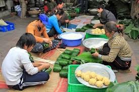 ໝູ່ບ້ານຫໍ່ເຂົ້າຕົ້ມ ແຈງຂຸກ ໃນນະຄອນຫຼວງຮ່າໂນ້ຍ - ảnh 1